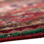 Qashqai Persian Rug 2'3" x 2'3" - Semi Antique Geometric Crimson, Blue Hand Knotted | texture detail | SKU 112792