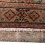 Tabriz Persian Rug 11x2 ft - Semi Antique Afshan All-Over, Shah Abbasi Camel, Cream, Rust Red Hand Knotted | pile detail | SKU 112801
