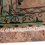 Tabriz Persian Rug 12x9 ft - Semi Antique Medallion (Toranj), Shah Abbasi Beige, Turquoise, Blue Hand Knotted | pile detail | SKU 112806