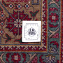 Tabriz Persian Rug 12'2" x 9'7" - Semi Antique Medallion Red, Cream Hand Knotted | full view | SKU 112811