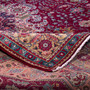 Tabriz Persian Rug 12'2" x 9'7" - Semi Antique Medallion Red, Cream Hand Knotted | corner detail | SKU 112811