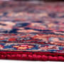 Tabriz Persian Rug 12x9 ft - Semi Antique Medallion (Toranj), Shah Abbasi Madder Red, Navy Blue, Cream Hand Knotted | back view | SKU 112819