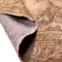 Tabriz Persian Rug 10x6 ft - Semi Antique Medallion (Toranj), Shah Abbasi Camel, Cream, Beige Hand Knotted | detail view | SKU 112823