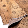 Tabriz Persian Rug 9'10" x 6'7" - Semi Antique Medallion Red, Cream Hand Knotted | detail view | SKU 112824
