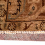 Tabriz Persian Rug 9x6 ft - Semi Antique Shah Abbasi, Medallion (Toranj) Camel, Cream, Brown Hand Knotted | pile detail | SKU 112825