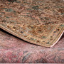 Tabriz Persian Rug 11'1" x 7'3" - Semi Antique Medallion Red, Cream Hand Knotted | corner detail | SKU 112828