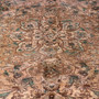 Tabriz Persian Rug 11'1" x 7'3" - Semi Antique Medallion Red, Cream Hand Knotted | side view | SKU 112828
