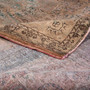 Tabriz Persian Rug 13'5" x 10'0" - Semi Antique Medallion Red, Cream Hand Knotted | corner detail | SKU 112831