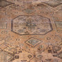 Tabriz Persian Rug 10'2" x 6'11" - Semi Antique Medallion Red, Cream Hand Knotted | side view | SKU 112833