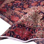 Tabriz Persian Rug 12x9 ft - Semi Antique Medallion (Toranj), Shah Abbasi Navy Blue, Madder Red, Cream Hand Knotted | detail view | SKU 112842