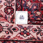 Hosseinabad Persian Rug 10'10" x 3'8" - Semi Antique Medallion Crimson, Ivory Hand Knotted | full view | SKU 112850