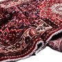 Hosseinabad Persian Rug 10'10" x 3'8" - Semi Antique Medallion Crimson, Ivory Hand Knotted | detail view | SKU 112850