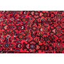 Hosseinabad Persian Rug 9x3 ft - Semi Antique Medallion Crimson, Ivory Hand Knotted | side view | SKU 112851