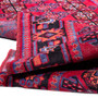 Ferdos Persian Rug 10'8" x 3'7" - Semi Antique Geometric Red, Beige Hand Knotted | detail view | SKU 112853