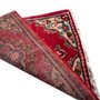 Tabriz Persian Rug 2x1 ft - Semi Antique Shah Abbasi, Medallion (Toranj) Madder Red, Cream, Navy Blue Hand Knotted | side view | SKU 112855