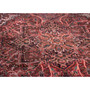 Heriz Persian Rug 9x5 ft - Semi Antique Medallion Red, Brown Hand Knotted | side view | SKU 112856