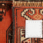 Turkmen Persian Rug 2'6" x 1'5" - Semi Antique Geometric Crimson, Navy Blue Hand Knotted | full view | SKU 110138