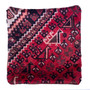 Shiraz Persian Rug 1'8" x 1'8" - Semi Antique Geometric Blue, Red Hand Knotted | detail view | SKU 113027
