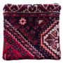 Shiraz Persian Rug 1'8" x 1'8" - Semi Antique Geometric Blue, Red Hand Knotted | detail view | SKU 113031