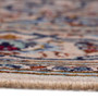 Kashan Persian Rug 11'4" x 8'0" - Semi Antique Medallion Crimson, Navy Blue Hand Knotted | back view | SKU 112903