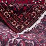 Bakhtiari Persian Rug 14'1" x 10'2" - Semi Antique Medallion Blue, Crimson Hand Knotted | corner detail | SKU 112904