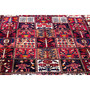 Bakhtiari Persian Rug 10'8" x 5'11" - Semi Antique Medallion Blue, Crimson Hand Knotted | side view | SKU 112905