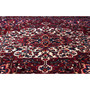 Bakhtiari Persian Rug 11'11" x 10'2" - Semi Antique Medallion Blue, Crimson Hand Knotted | side view | SKU 112908