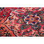 Bakhtiari Persian Rug 9x6 ft - Semi Antique Medallion (Toranj), Geometric Navy Blue, Madder Red, Crimson Hand Knotted | side view | SKU 112909