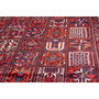 Bakhtiari Persian Rug 12'7" x 10'4" - Semi Antique Medallion Blue, Crimson Hand Knotted | side view | SKU 112911
