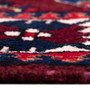 Bakhtiari Persian Rug 10x6 ft - Semi Antique Medallion Blue, Crimson Hand Knotted | back view | SKU 112919