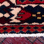 Bakhtiari Persian Rug 10'6" x 6'10" - Semi Antique Medallion Blue, Crimson Hand Knotted | pile detail | SKU 112919