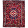 Bakhtiari Persian Rug 12'8" x 10'4" - Semi Antique Medallion Blue, Crimson Hand Knotted | front view | SKU 112921