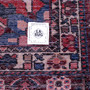 Bakhtiari Persian Rug 12'8" x 10'4" - Semi Antique Medallion Blue, Crimson Hand Knotted | full view | SKU 112921