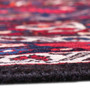 Bakhtiari Persian Rug 10'4" x 6'7" - Semi Antique Medallion Blue, Crimson Hand Knotted | back view | SKU 112924