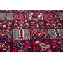 Bakhtiari Persian Rug 10'4" x 6'7" - Semi Antique Medallion Blue, Crimson Hand Knotted | side view | SKU 112924