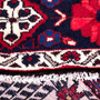 Bakhtiari Persian Rug 10'4" x 6'7" - Semi Antique Medallion Blue, Crimson Hand Knotted | pile detail | SKU 112924