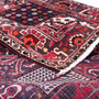 Bakhtiari Persian Rug 10'4" x 7'1" - Semi Antique Medallion Blue, Crimson Hand Knotted | corner detail | SKU 112925