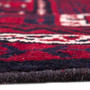 Bakhtiari Persian Rug 10x7 ft - Semi Antique Medallion Blue, Crimson Hand Knotted | back view | SKU 112926