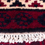 Bakhtiari Persian Rug 10'12" x 7'10" - Semi Antique Medallion Blue, Crimson Hand Knotted | pile detail | SKU 112926