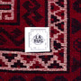 Bakhtiari Persian Rug 10'12" x 7'10" - Semi Antique Medallion Blue, Crimson Hand Knotted | full view | SKU 112926