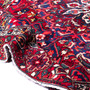 Bakhtiari Persian Rug 11x9 ft - Semi Antique Medallion Blue, Crimson Hand Knotted | detail view | SKU 112927