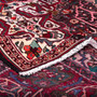 Bakhtiari Persian Rug 10'3" x 7'1" - Semi Antique Medallion Blue, Crimson Hand Knotted | corner detail | SKU 112930