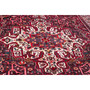 Bakhtiari Persian Rug 10'3" x 7'1" - Semi Antique Medallion Blue, Crimson Hand Knotted | side view | SKU 112930