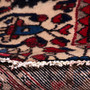 Bakhtiari Persian Rug 9'2" x 5'1" - Semi Antique Medallion Blue, Crimson Hand Knotted | pile detail | SKU 112931