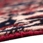 Bakhtiari Persian Rug 9'2" x 5'1" - Semi Antique Medallion Blue, Crimson Hand Knotted | back view | SKU 112931