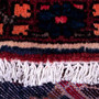 Bakhtiari Persian Rug 12x10 ft - Semi Antique Medallion (Toranj), Herati (Mahi) Madder Red, Navy Blue, Crimson Hand Knotted | pile detail | SKU 112932