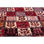 Bakhtiari Persian Rug 9x6 ft - Semi Antique Kheshti (Garden), Tree of Life Crimson, Burgundy, Cream Hand Knotted | side view | SKU 112935