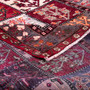 Bakhtiari Persian Rug 9x6 ft - Semi Antique Kheshti (Garden), Tree of Life Crimson, Burgundy, Cream Hand Knotted | corner detail | SKU 112935