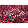 Bakhtiari Persian Rug 12'2" x 9'4" - Semi Antique Medallion Blue, Crimson Hand Knotted | side view | SKU 112940