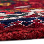 Bakhtiari Persian Rug 10'8" x 7'1" - Semi Antique Medallion Blue, Crimson Hand Knotted | back view | SKU 112941